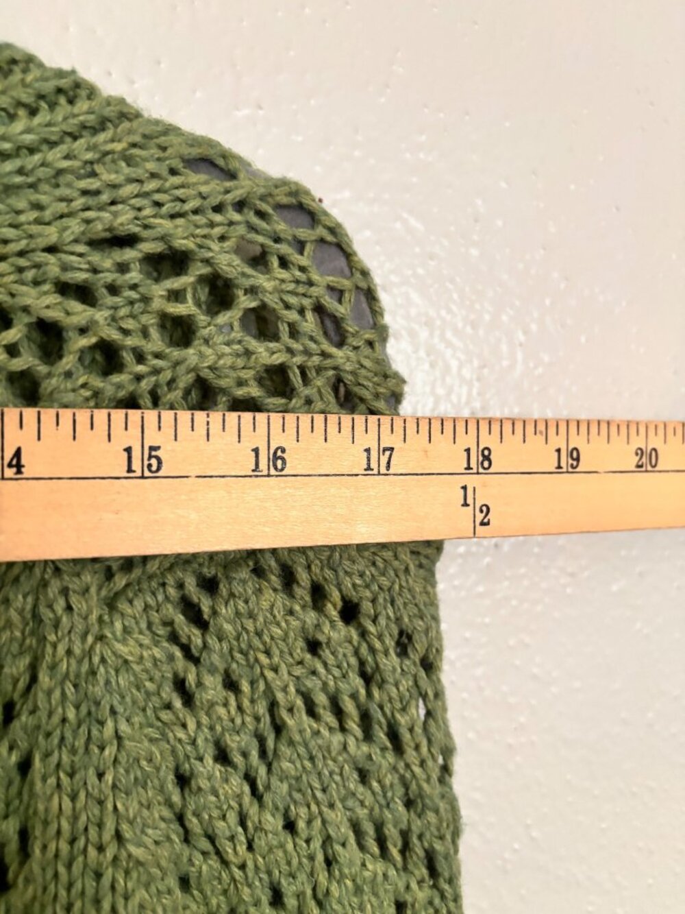 Old Navy Green Open Knit Cardigan Sweater Womens Medium Shawl Collar Toggle Clos - Picture 7 of 11